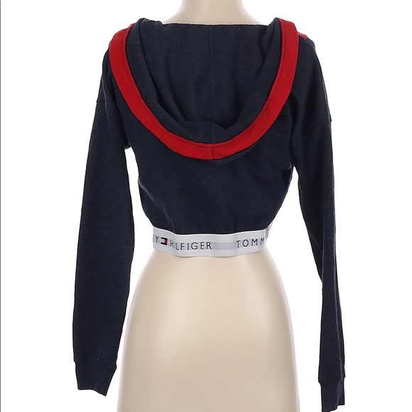 Tommy Hilfiger Retro Cropped Lounge Hoodie R27S021 - Picture 4 of 5